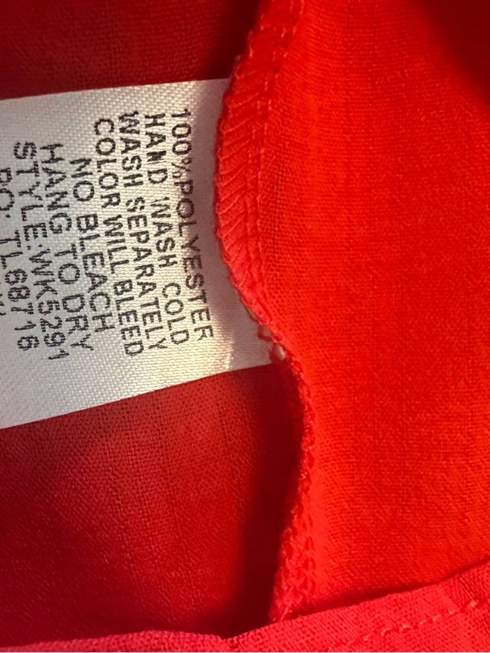 Umgee Coral-Red Ruffle Sleeve V-Neck Mini Dress - Picture 8 of 8